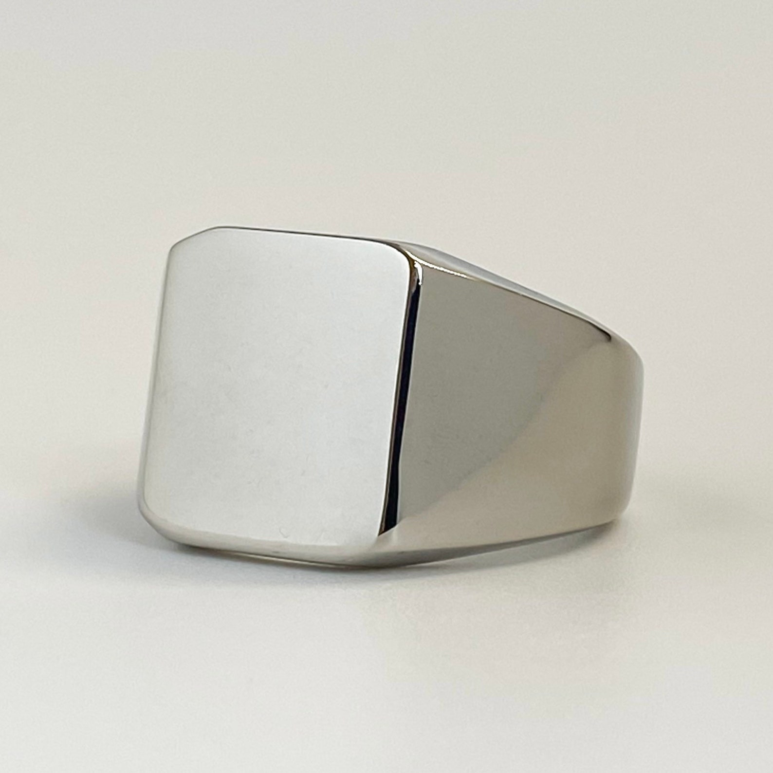 Mens Silver Signet Ring Mens Ring Rings for men Male Ring | Etsy