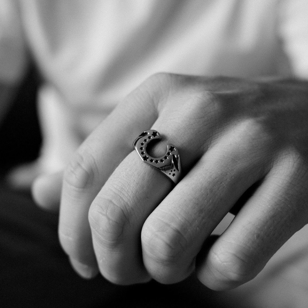 Horse Shoe Ring, Lucky Symbol Ring, Cowboy Mini Unisex Ring