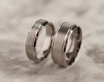 Minimal His and Hers Rings