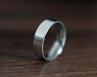 Silver Band Ring For Men