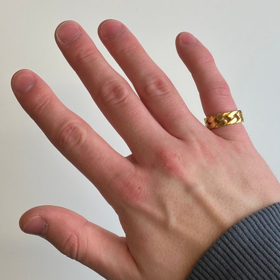 Mens cuban ring discount