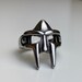 Mf Doom Ring For Men, Silver MF DOOM Ring, MF Doom Jewellery, Villain Mask Ring For Men 