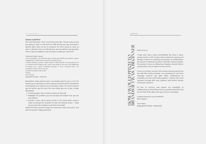 UGC Email Templates: Luxury Brand Outreach (digital Download) - Etsy