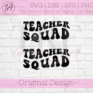 Teacher Squad svg - Koszulki Teacher Team svg - Teacher Team svg - Teacher Crew svg - Koszulka Teacher svg - Retro Teacher svg - Dream Team svg