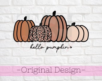 Hello Pumpkin svg - Jesień svg - Jesień png - Hello Pumpkin png - Jesień svg - Jesień png - Koszulka Halloween svg - Koszulka Jesienna svg - Dynia svg