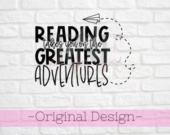 Reading Adventures SVG – Classroom Library Decor (Digital Download)