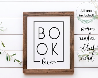 Book svg- Book worm svg- Book lover svg- Book nerd svg- Book reader svg- Book addict svg- reading svg- library svg- reading room svg- living