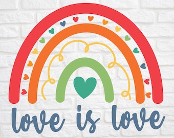 Love is Love svg - Pride svg - Gay Pride svg - Gay svg - Gay svg - Gay svg - Pride Parade svg - Pride Rainbow svg - Rainbow svg - Lesbian svg