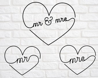 Wedding svg - Wedding Sign svg - Mr and Mrs svg - Marriage svg - Bride and Groom svg - Wedding Shirts svg - Wedding Decor svg - dxf png eps