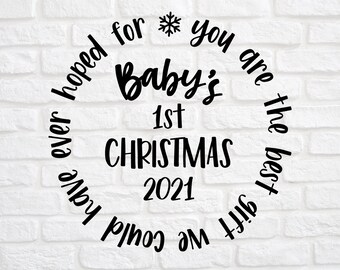 Download First Christmas Svg Etsy