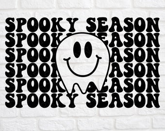 Temporada Assustadora svg - Assustador svg - Temporada Assustadora Retro svg - Halloween svg - Retro Halloween svg - Fantasma svg - Retro Fantasma svg - Camisa svg