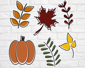 Fall svg -  Fall Foliage svg - Fall Leaves svg - Fall Elements svg - Fall Leaf Bundle svg - Autumn Leaves svg - Fall Leaf Cut Files svg