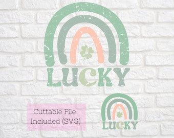 Lucky Rainbow svg - Lucky Rainbow png - St. Patrick's Day svg - St. Patrick's Day png - Lucky png - St. Patrick's Day Rainbow png - svg