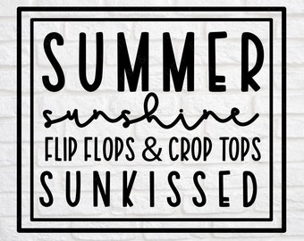 Svg d'été - svg Summertime - Summertime Vibes svg - svg citation d'été - Hello Summer svg - chemise d'été svg - tshirt d'été svg - dxf png eps