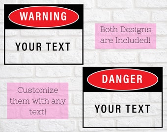 Warning Sign svg - Danger Sign svg - Warning svg - Danger svg - Blank Danger Sign svg - Blank Warning Sign svg - Digital Cut File -