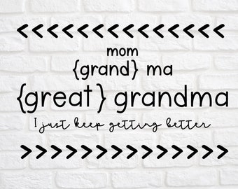 Download Great Grandma Svg Etsy