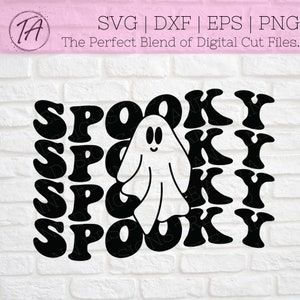 Spooky svg - Spooky Vibes svg - Spooky Ghost svg - Ghost svg - Retro Spooky svg - Halloween svg - Spooky Shirt svg - Spooky Mug svg - png