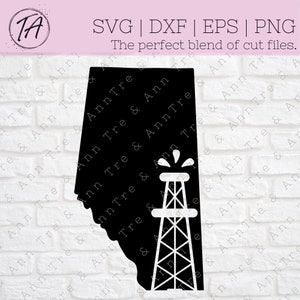 Alberta SVG - Alberta Oil SVG - Alberta Oilfield SVG - Alberta Canada svg - Canadian Oil svg - Canada Oil svg - Alberta Province svg