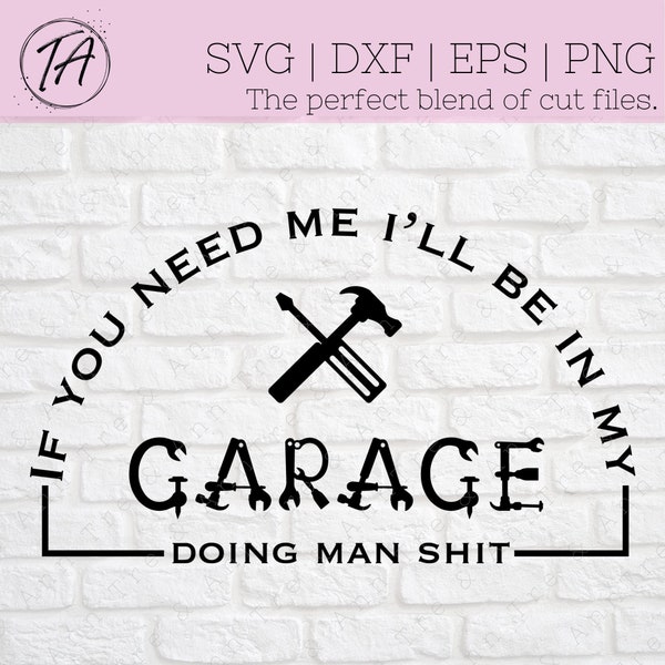 Man Cave svg - Men svg - Man Shit svg - Dad svg - Garage svg - Outils svg - Dad’s Garage svg - Man cave svg - Dad Tools svg - Grand-père svg -