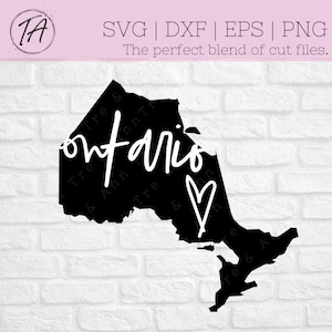 Ontario svg - Province svg - Canada svg - Canadian Province svg - digital cut file - dxf - eps - png -
