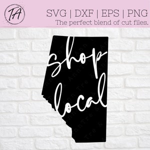 Alberta svg - Shop local svg - Shop Local Alberta svg - Canada svg - Canadian Province svg - Province Alberta svg - Support Local svg