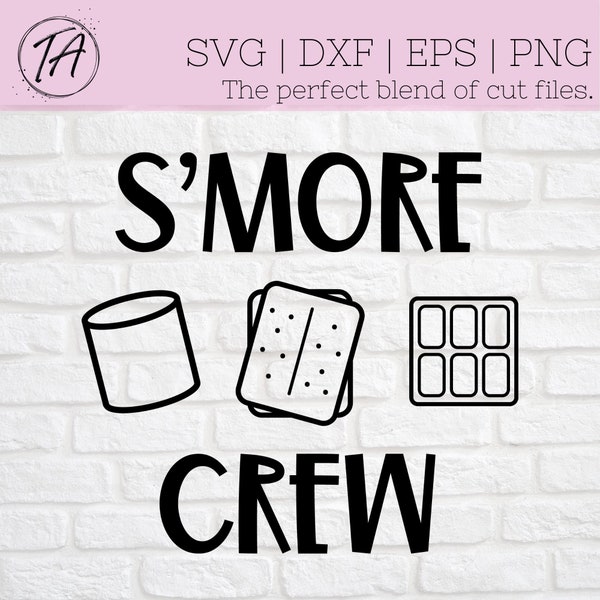 Camping Crew svg - Smore Crew svg - Smore svg - Camping Tshirt svg - Camping Shirt svg - Camping SVG Design- Digital Cut File - dxf png eps