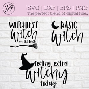 Witch svg - Witches svg - Witch Bundle svg - Basic Witch svg - Halloween svg - Halloween Witch svg - Witch Quote svg - Digital Cut File