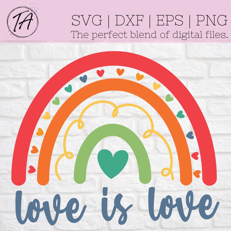 Love is Love Svg Pride Svg Gay Pride Svg Gay Svg - Etsy
