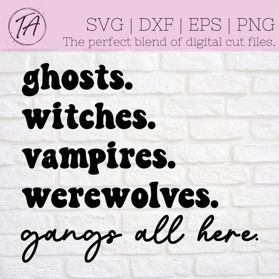 Halloween svg - Halloween Shirt svg - Retro Halloween svg - Halloween Monsters svg - Retro Halloween Shirt svg - Ghosts svg - Witches svg