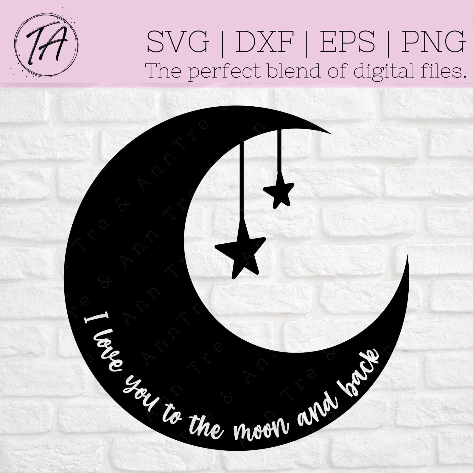 Love You to the Moon and Back Svg - Nursery Sign Svg - Nursery Decor ...