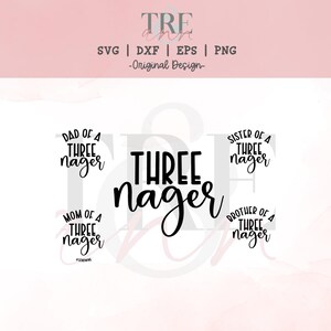 Threenager SVG Bundle - Mommy and Me Shirts, Momlife (Digital Download)