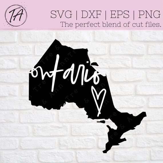 Ontario svg - Province svg - Canada svg - Canadian Province svg - digital cut file - dxf - eps - png -