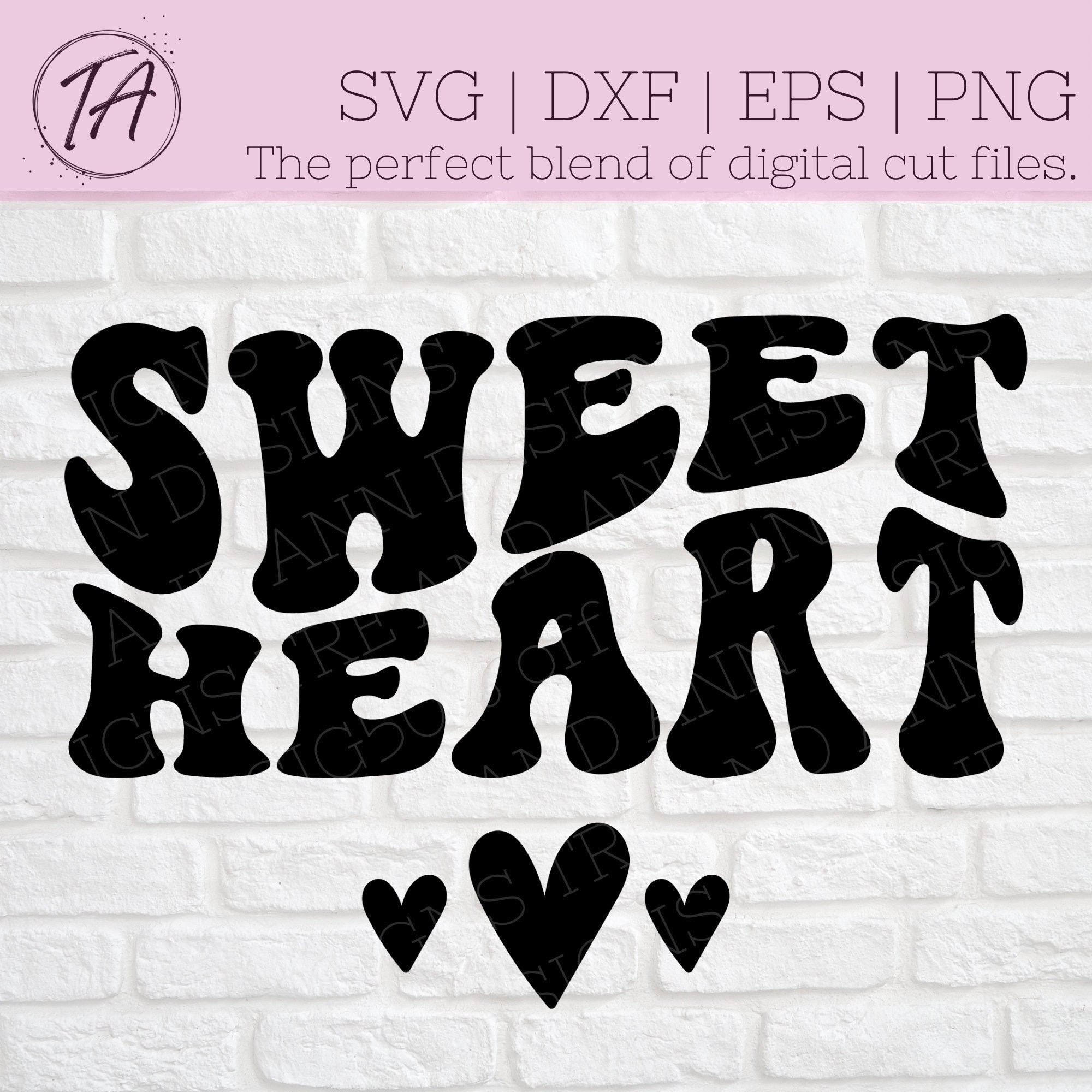 Sweet Heart Svg Valentines Svg Valentines Day Svg V-day | Etsy
