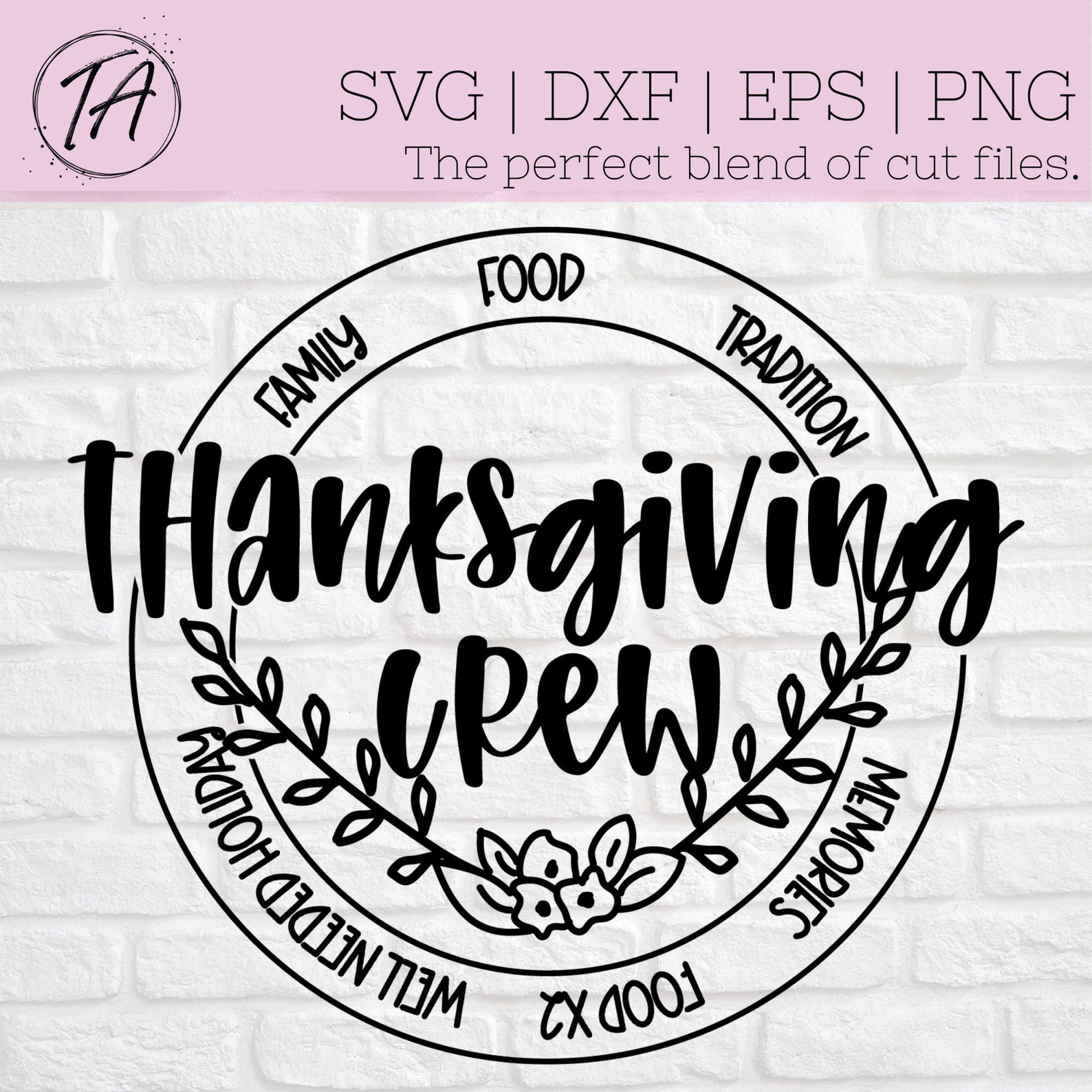 Thanksgiving Crew Svg Thanksgiving Svg Thanksgiving Design - Etsy
