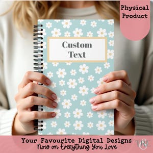 Floral Custom Notebook - Floral Journal - Journal - School Notebook - Teacher Notebook - Personalized Notebook - Personalized Journal