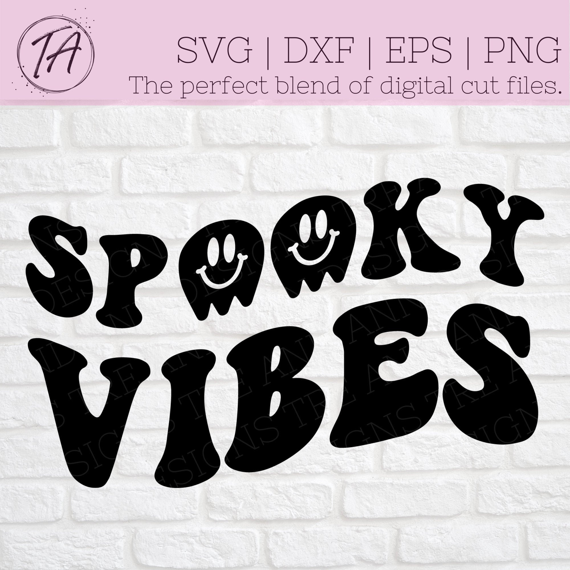 Spooky Vibes svg Retro Spooky Vibes svg Spooky svg | Etsy