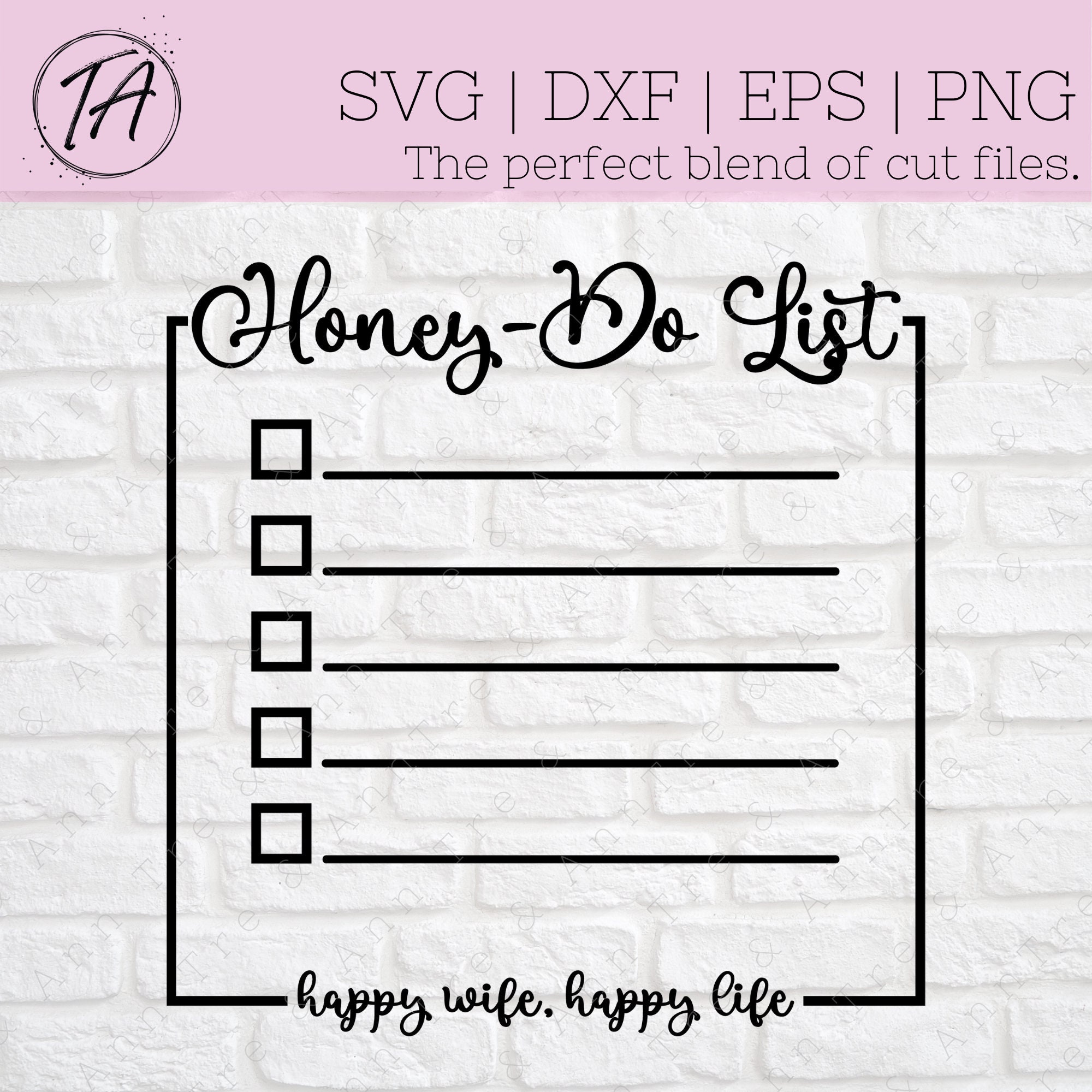 To Do List svg Honey Do List svg Kitchen Sign svg Chore Etsy