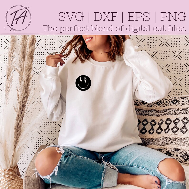 Smiley Svg Retro Smiley Svg Smiley Face Svg Retro Smiley - Etsy