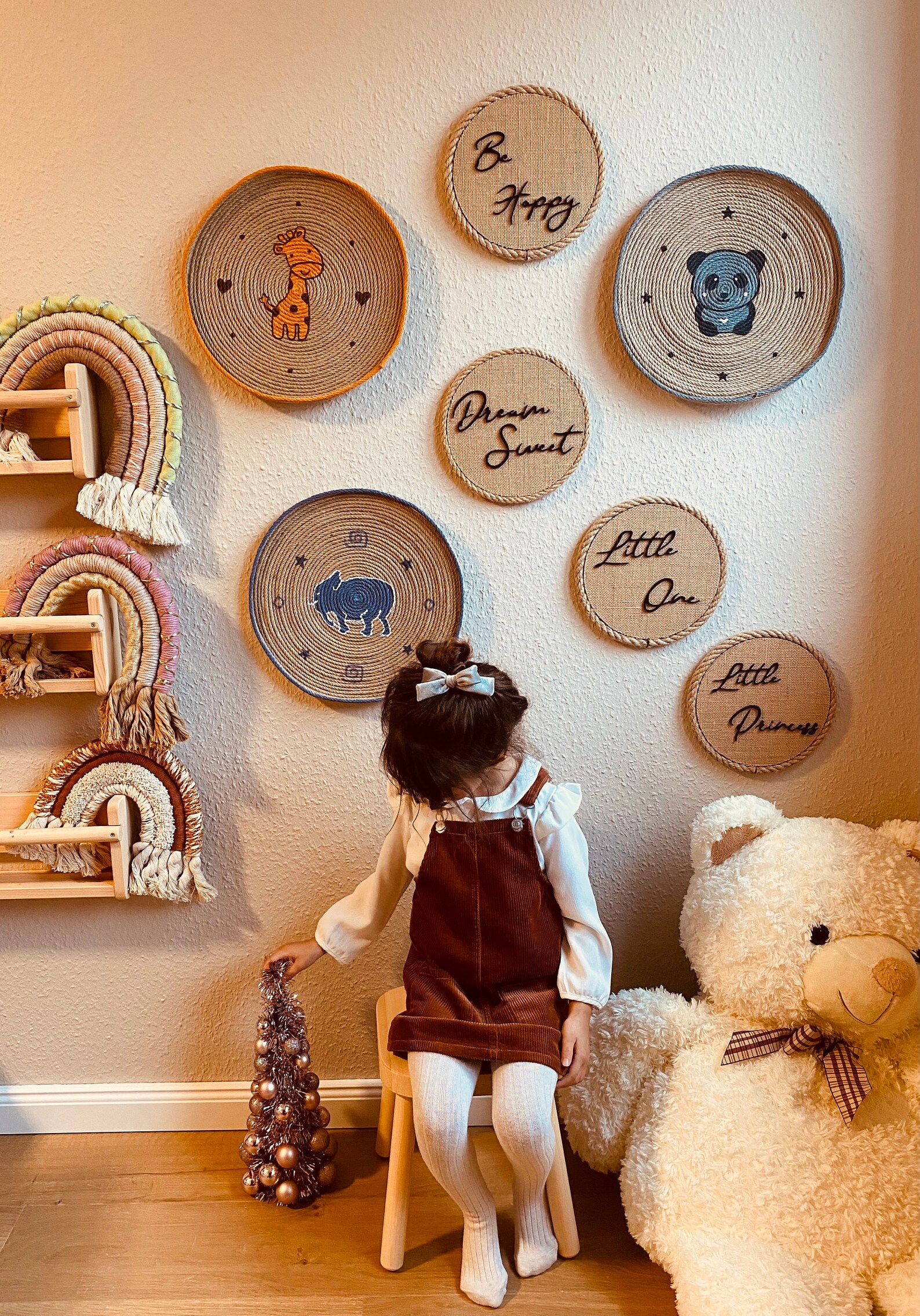 Jute Wall Hanging Nursery Decoration Etsy UK