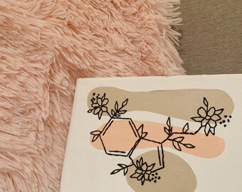 Seratonin Flow Embroidery Canvas