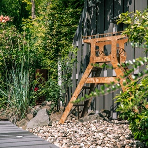 KUMPELKRAM Garten Förderturm aus Stahl rostig Rost Deko Etsy