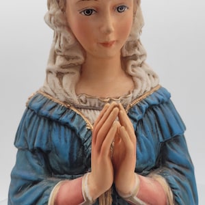 Madonna 1978 Roman FIGURINE Statue Figure Ceramica Excelsis Mexico Ltd. Edi. 8&quot;