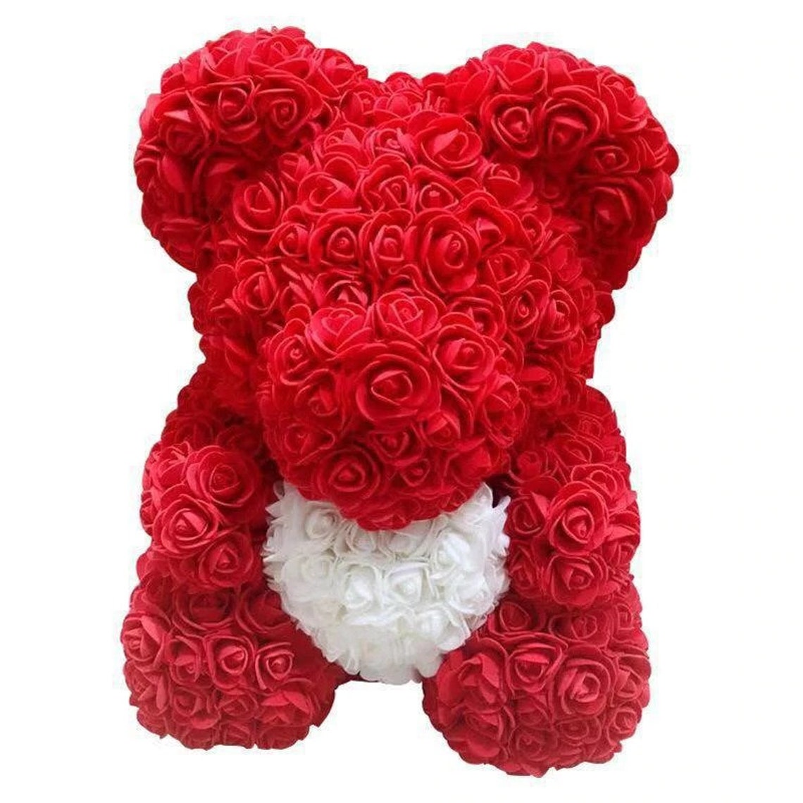25cm Red Rose Teddy Bear Rose Flower Valentines Day Gift Room Etsy