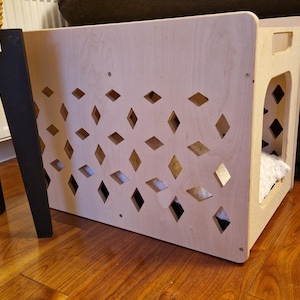 Unique cat furniture, Large cat house, Cat house indoor, Wooden pet house, Modern pet furniture