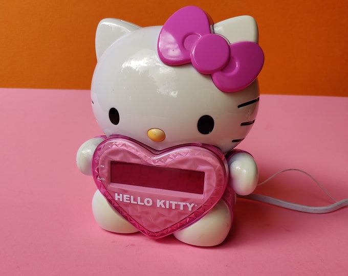 Hello Kitty Projection Radio Alarm Clock Hello Kitty Digital Alarm Clock Etsy