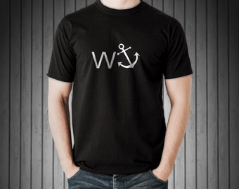 W ANCHOR FUNNY OFFENSIVE RUDE TEES UNISEX TSHIRT Details about   T1027 
