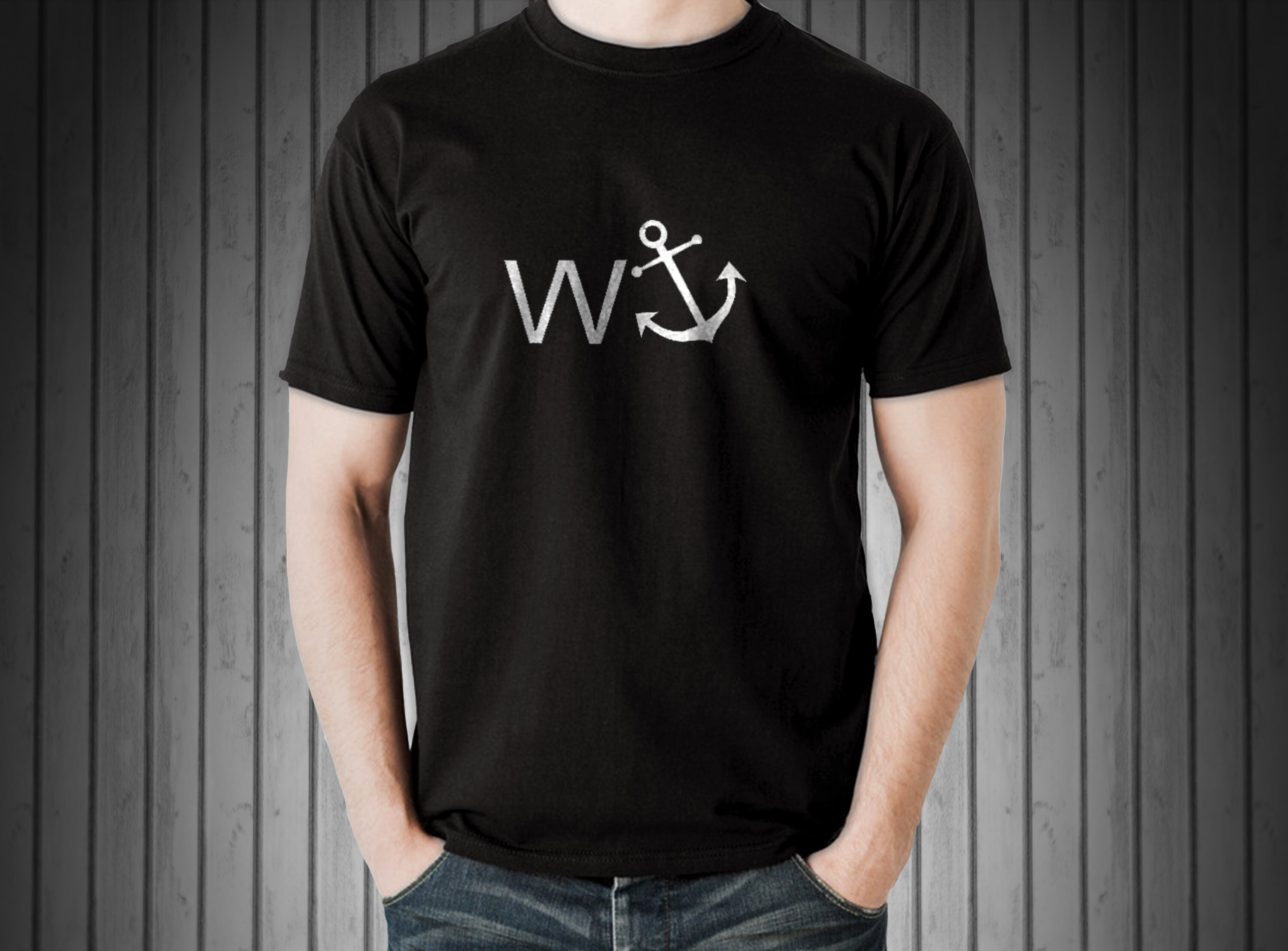 Mens W Anchor T Shirt Funny Rude Joke Offensive Tshirt Etsy UK