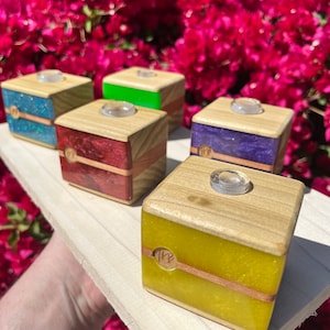 5 pack slide stand with resin