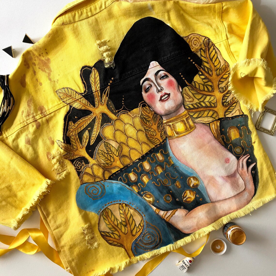 Judith und Holofernes by Gustav Klimt hand painted custom Etsy