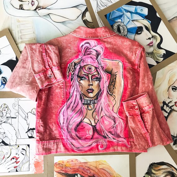 lady gaga denim jacket